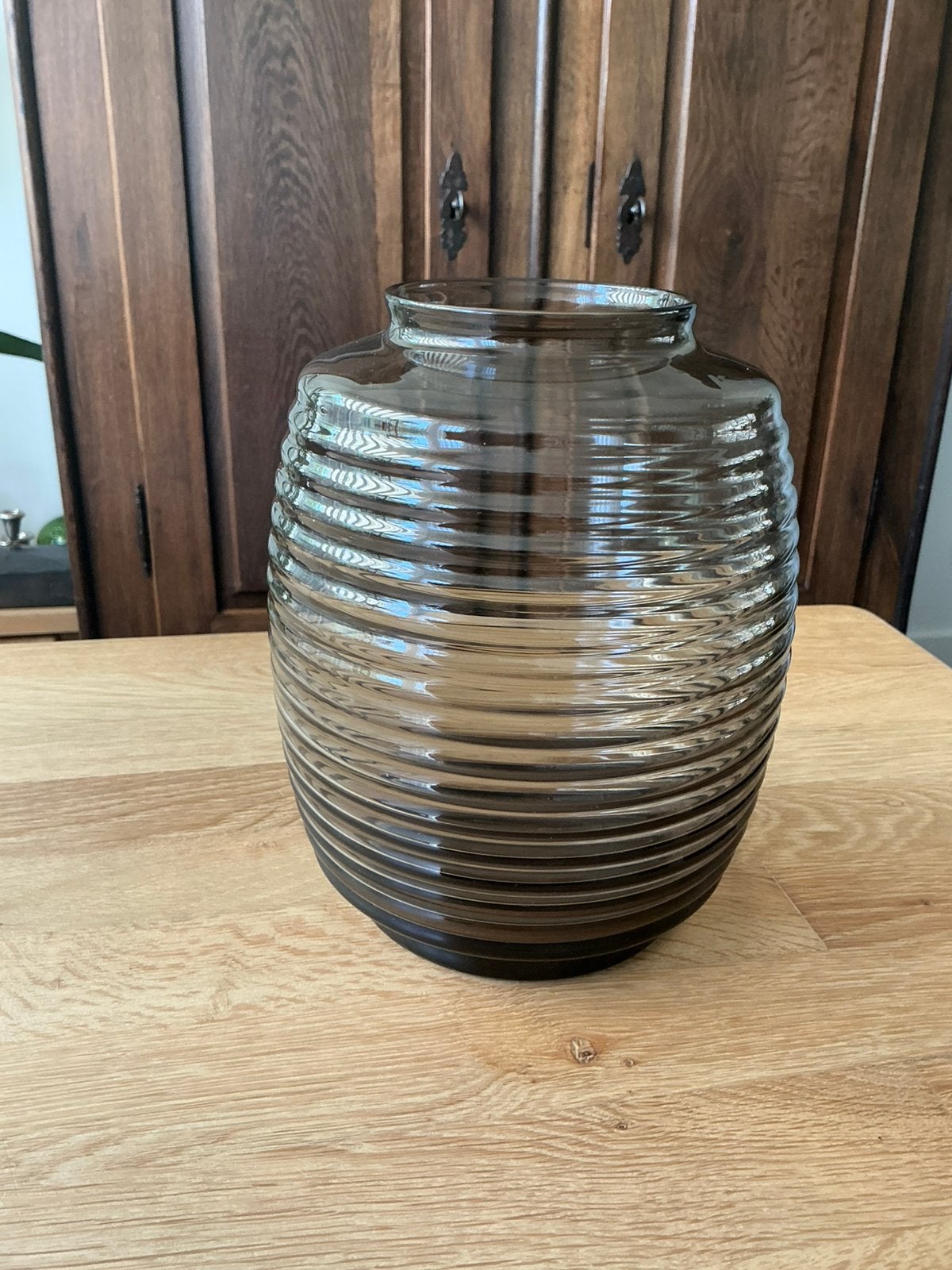 Ribbelvaas A Copier, groot tonnetje 21,5 cm., Ophalen of Verzenden