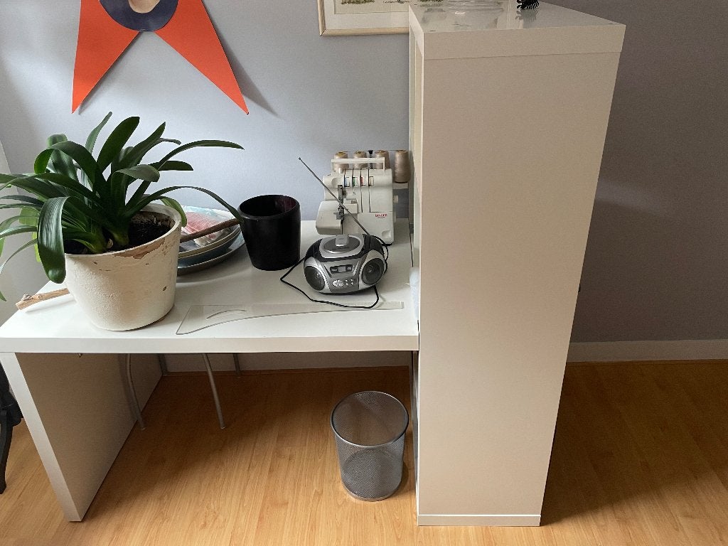 Bureau, Ophalen, Demontabel, Gebruikt, Spaanplaat of MDF