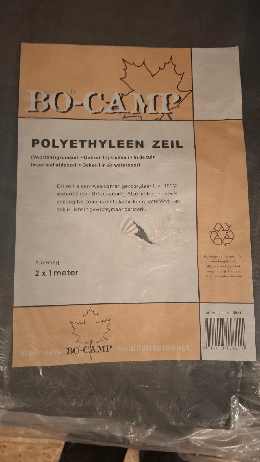 grondzeil/afdekzeil, Ophalen, 50 tot 150 cm, Nieuw, 10 m² of meer
