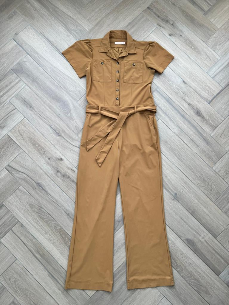 Studio anneloes bliz jumpsuit M mustard travelstof, Kleding | Dames, Jumpsuits, Ophalen of Verzenden, Zo goed als nieuw, X, Groen