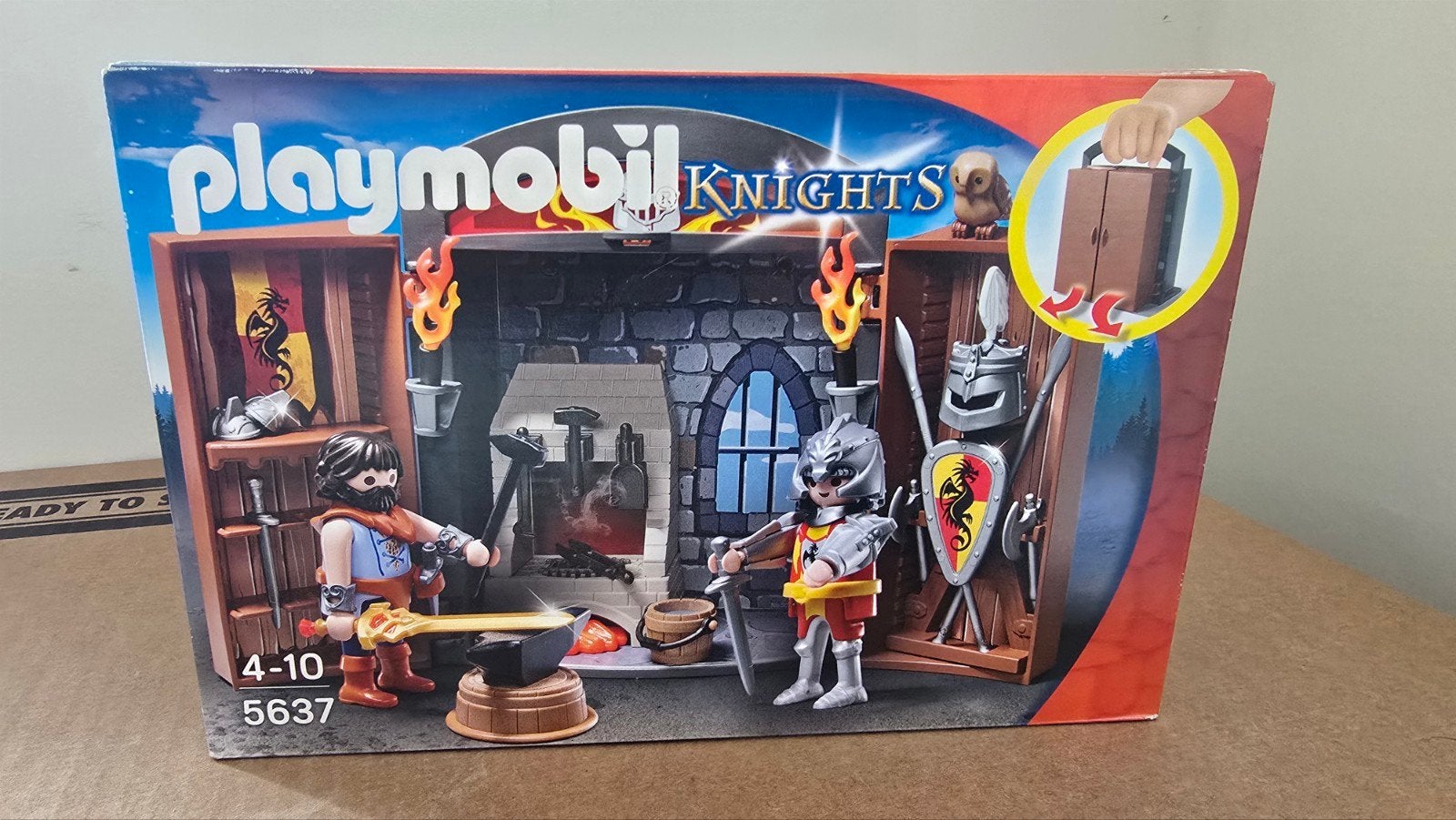 Playmobil 5637 Speelbox wapensmid Knights nieuw in doos, Gebouw, Complete set, Nieuw, Ophalen of Verzenden