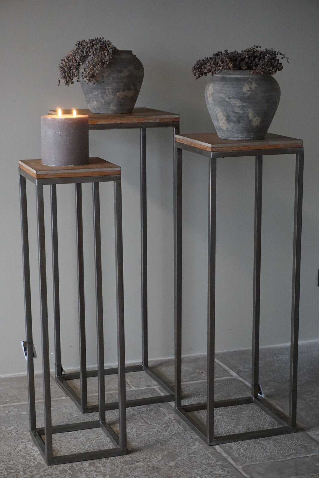 Nieuw! Brynxz tafelset Plantentafeltjes zuilen planten tafel, Ophalen, Nieuw