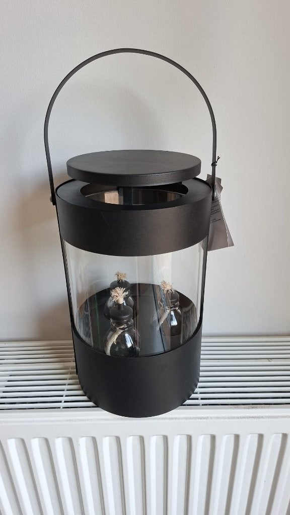 Olielamp met 3 flesjes, Tuin en Terras, Buitenverlichting, Zonne-energie, Minder dan 50 watt, Staande lamp, Nieuw