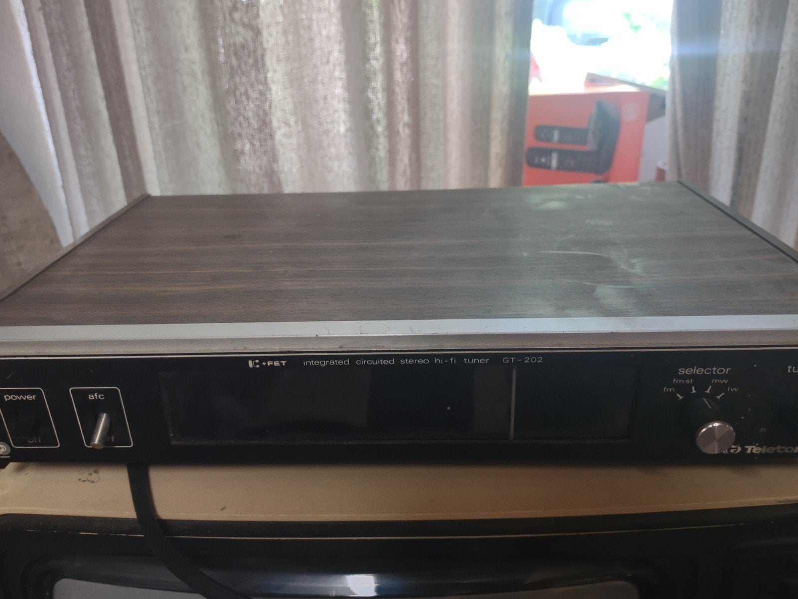 Teleton GT-202 Stereo Hi-Fi Tuner - Vintage Audio, Ophalen of Verzenden, Gebruikt, Analoog