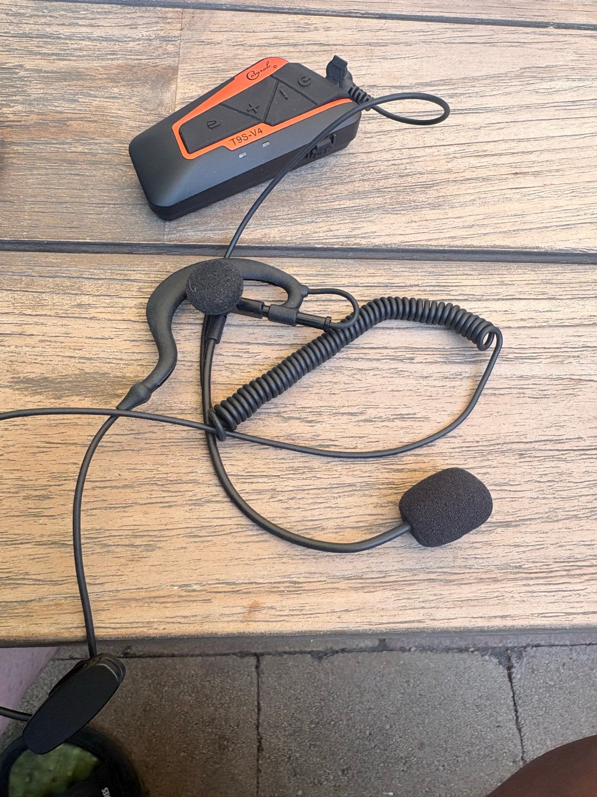 Motorhelm Intercom Set - T9S-V4 met opbergcase, Ophalen of Verzenden, Gebruikt