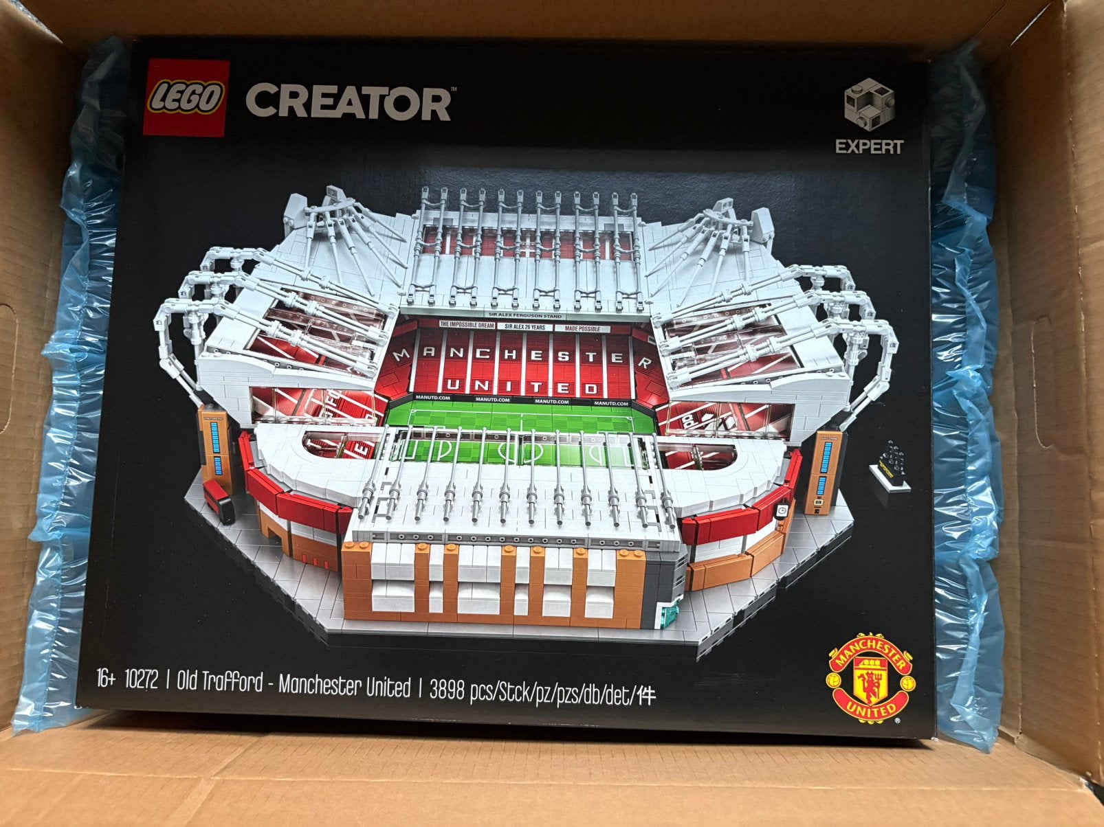 Lego 10272 Old Trafford Manchester united, Lego, Inclusief instructies, Nieuw, Ophalen of Verzenden