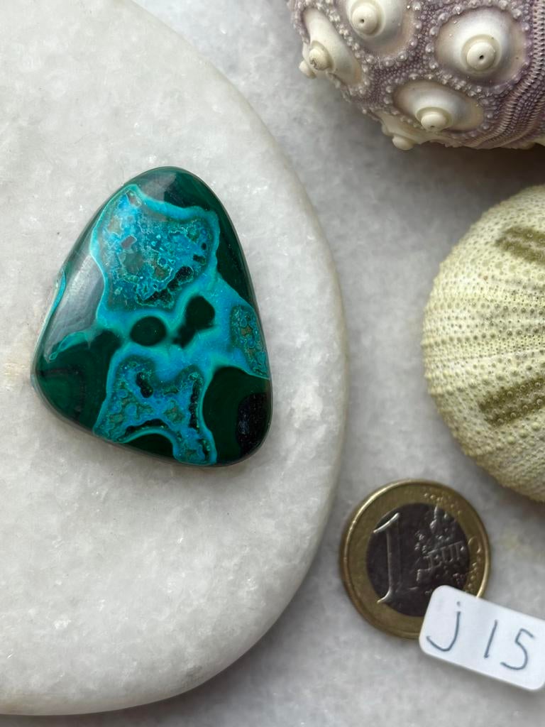 Malachiet & chrysocolla kettinghanger, Ophalen of Verzenden, Zo goed als nieuw