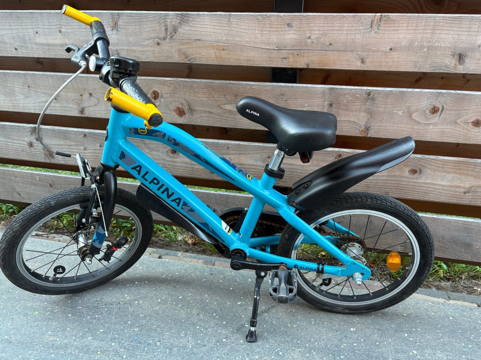 Alpina kinderfiets 16 inch, Ophalen, Gebruikt, Terugtraprem, 16 tot 20 inch
