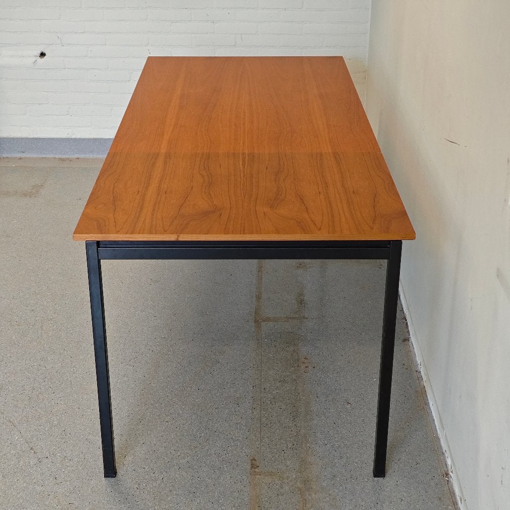 Vintage Gispen 3707 'Telescope' eettafel, Gebruikt, 50 tot 100 cm, Vijf personen of meer, Onbekend