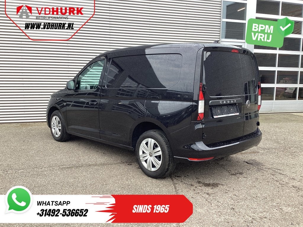 Volkswagen Caddy Cargo 1.5 TSI 115 pk DSG Aut BENZINE LED/ L, Auto's, Bestelauto's, 4 cilinders, Volkswagen, 116 pk, Zwart