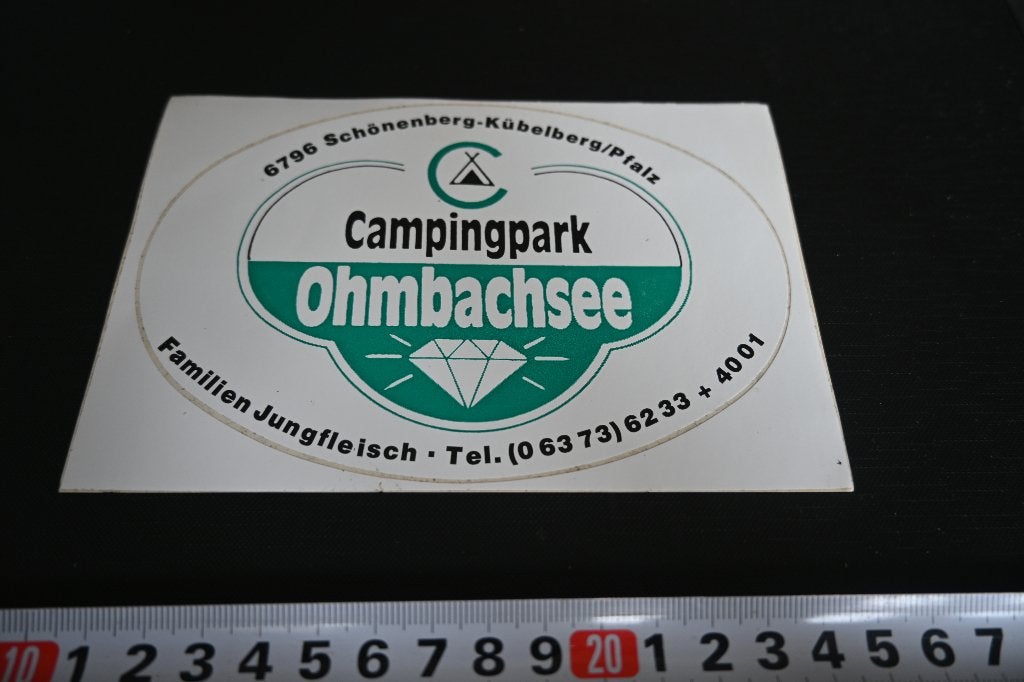 sticker Duitsland Campingpark Ohmbachsee Schönenberg Kübelbe, Ophalen of Verzenden, Zo goed als nieuw