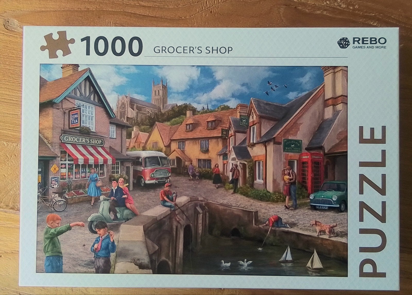 Rebo puzzel: Kruidenierswinkel. 1000 stukjes, Ophalen of Verzenden, 500 t/m 1500 stukjes, Zo goed als nieuw
