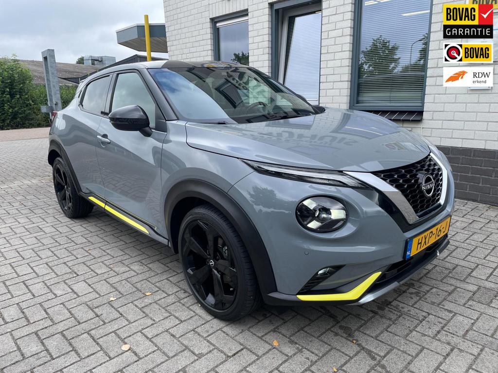 Nissan Juke 1.0 DIG-T Kiiro / Camera / PDC V+A / Carplay / T, Voorwielaandrijving, Lichtsensor, Leder en Stof, Bedrijf