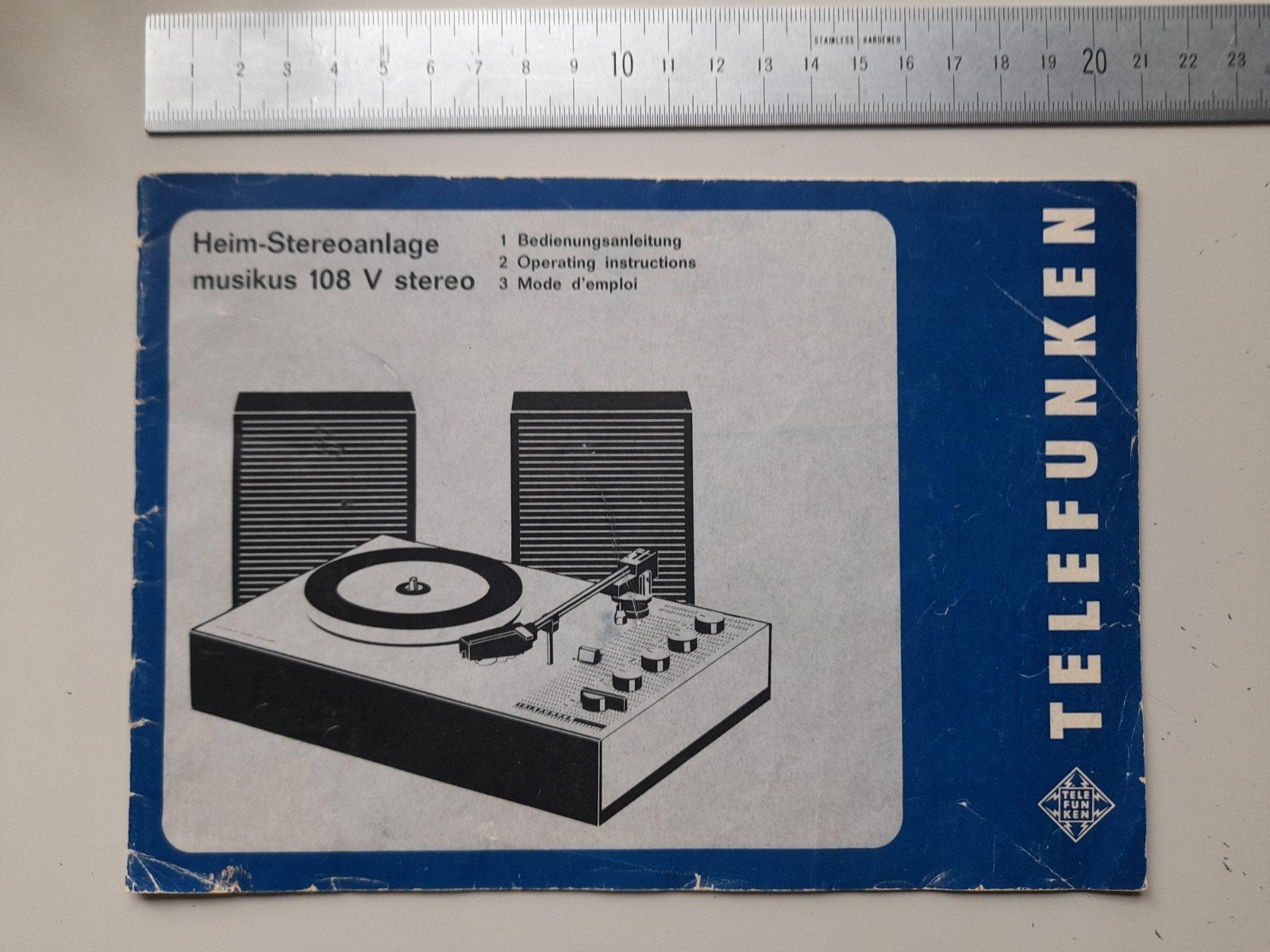 Gebruiksaanwijzing Telefunken platenspeler, Ophalen of Verzenden, Overige merken