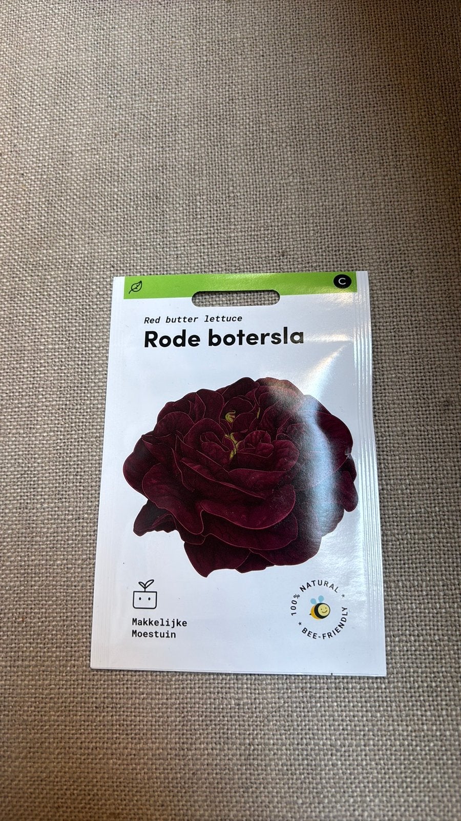 Zaden rode botersla makkelijke moestuin, Ophalen of Verzenden, Volle zon