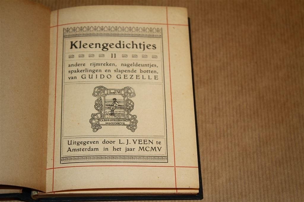 Kleengedichtjes. Guido Gezelle. 1905., Boeken, Ophalen of Verzenden, Gelezen