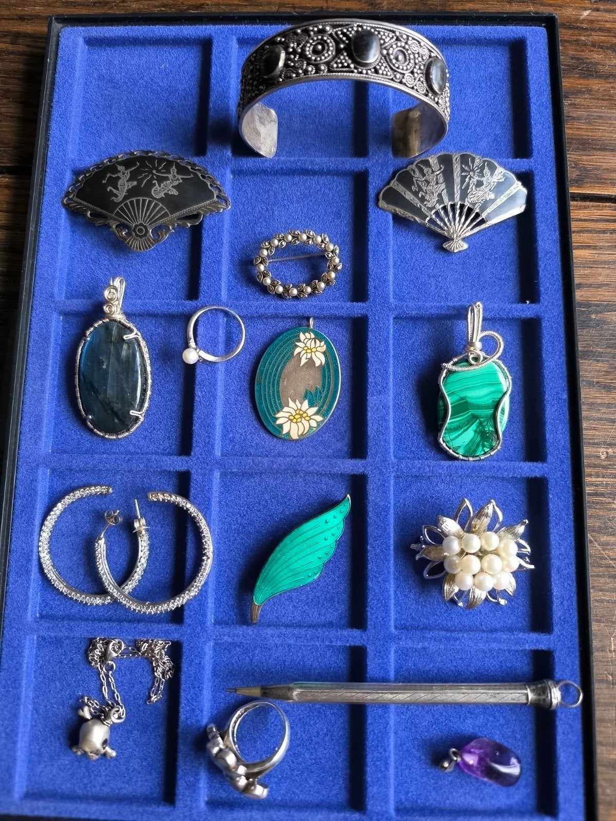 16 delen zilver 1e en 2e gehalte sieraden en potlood, Ophalen of Verzenden, Dame, Zilver, Zilver