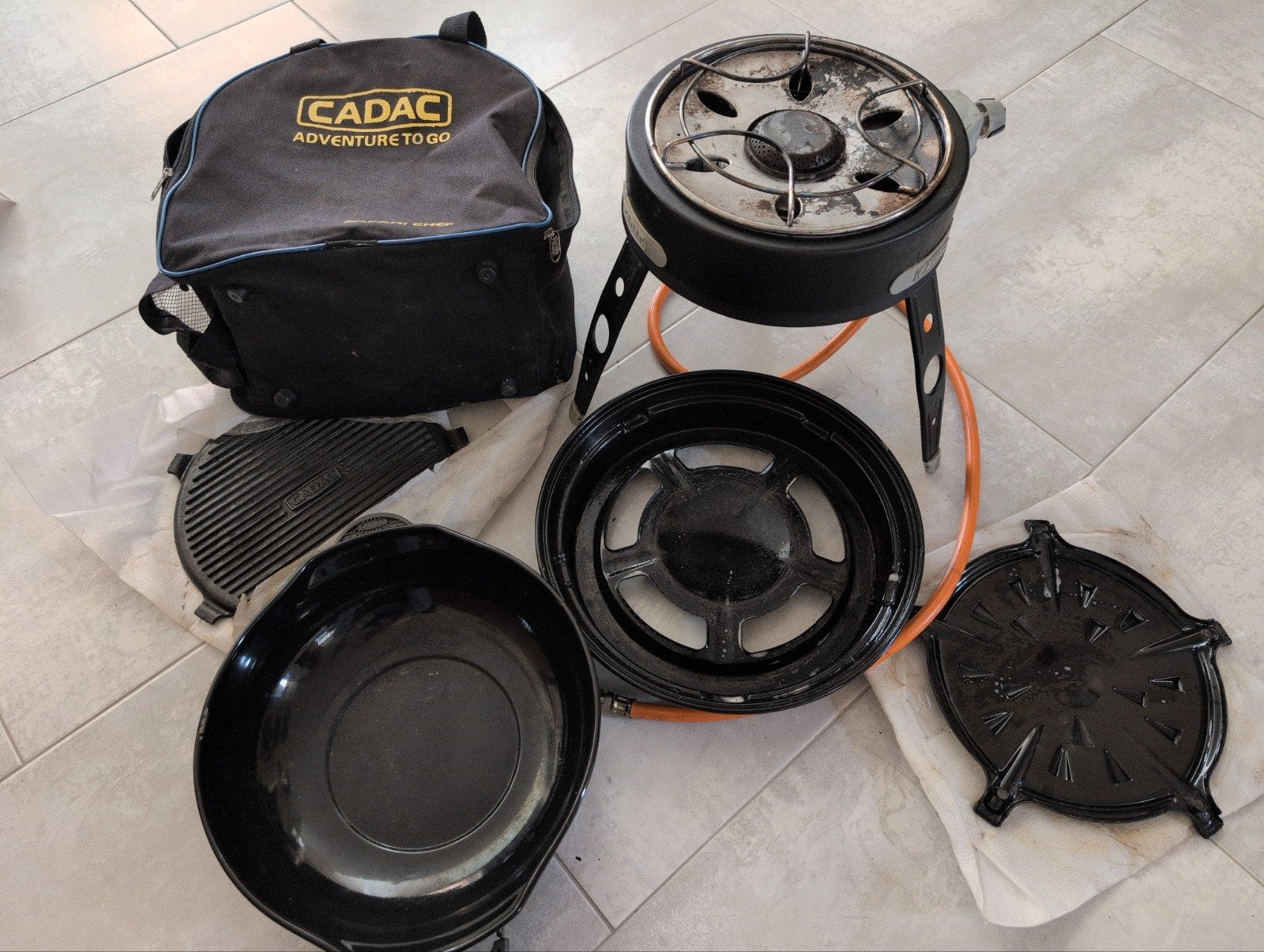 CADAC Camping kooktoestel met accessoires, Ophalen of Verzenden, Gebruikt
