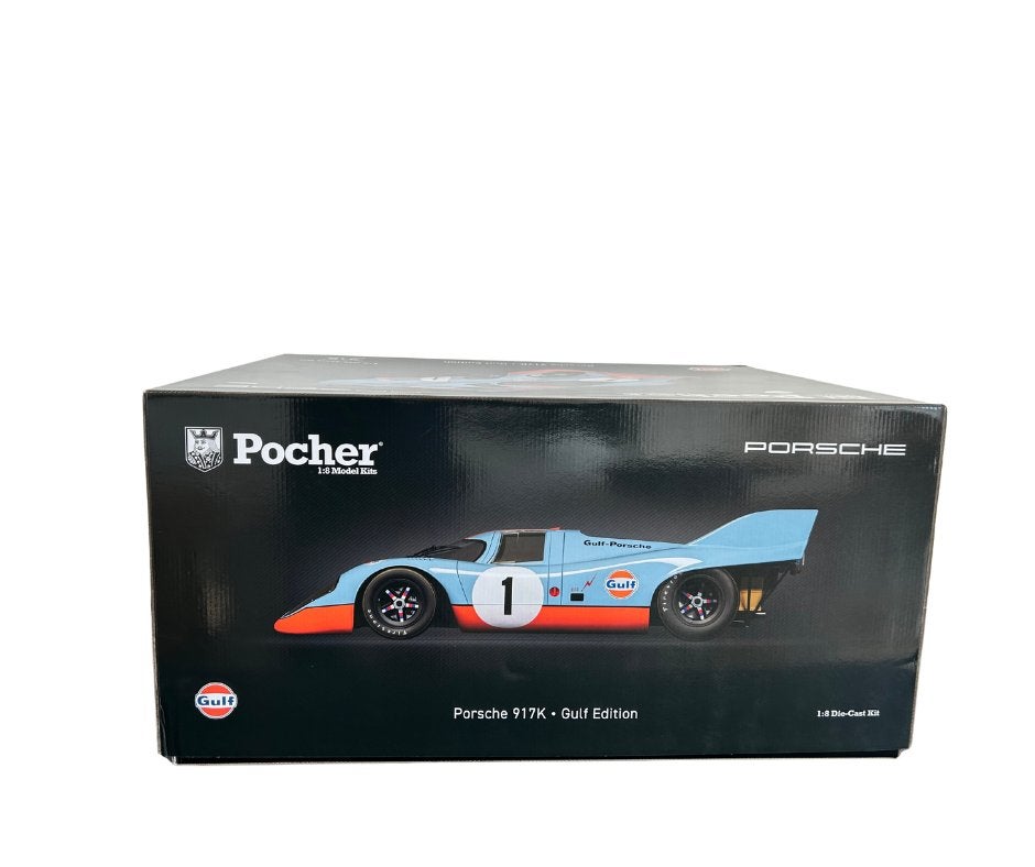 Pocher 1/8 Porsche 917K - Gulf edition nieuw, Hobby en Vrije tijd, Modelauto's | 1:18, Verzenden, Nieuw, Overige merken