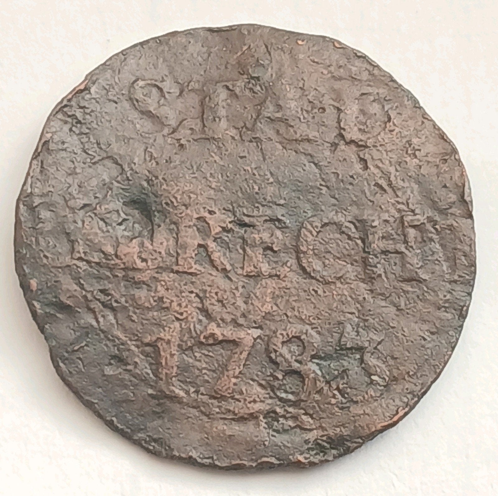 Stad Utrecht 1 Duit 1783 Oude Antieke Munt Nederland Provinc, Ophalen of Verzenden, Vóór koninkrijk, Overige waardes