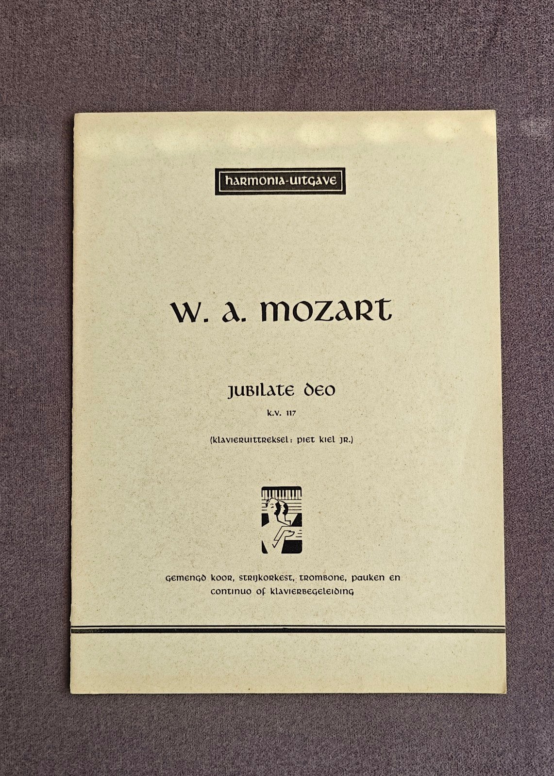 Mozart - Jubilate Deo K.V. 117 (Koor en Piano), Muziek en Instrumenten, Ophalen of Verzenden, Gebruikt, Klassiek