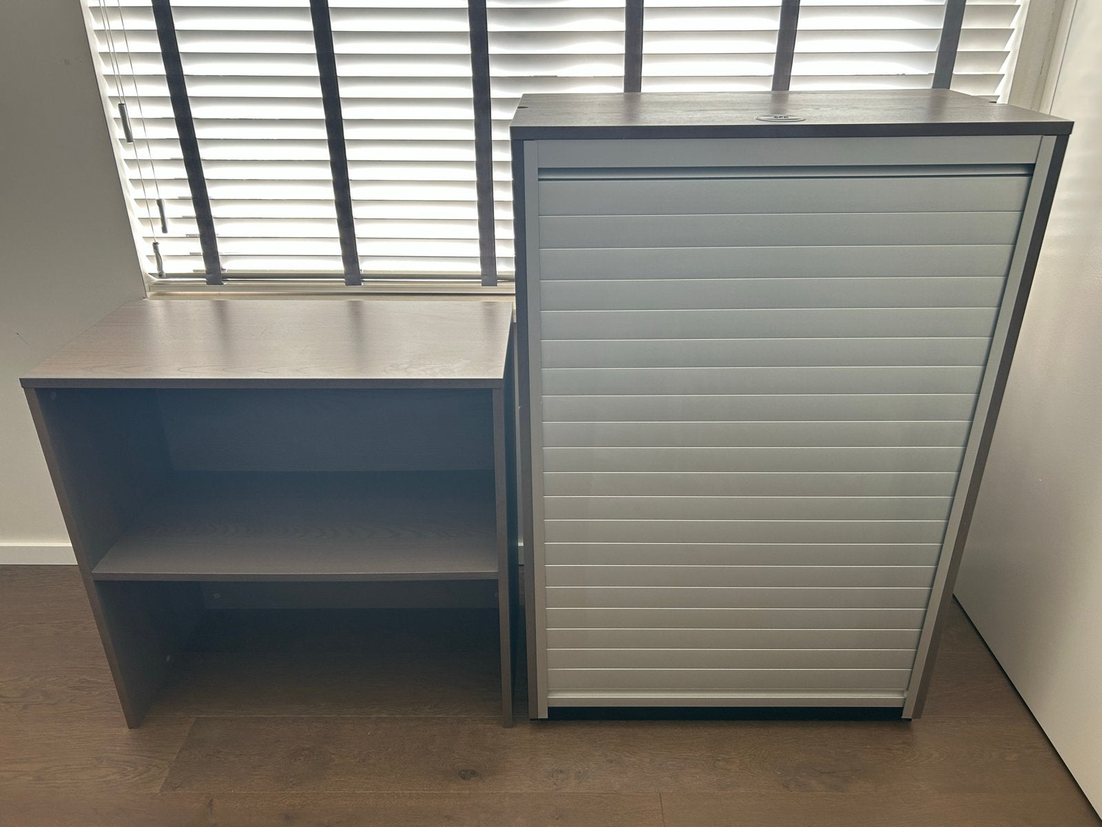 IKEA GALANT Archiefkast met roldeur en opzetstuk - Gebruikt, Ophalen, Gebruikt