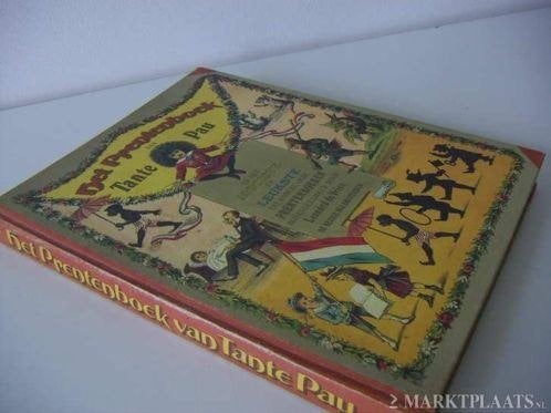 Prentenboek van tante Pau. Gedichten en prenten jr.1850-1900, Ophalen of Verzenden, Leonard de Vries.