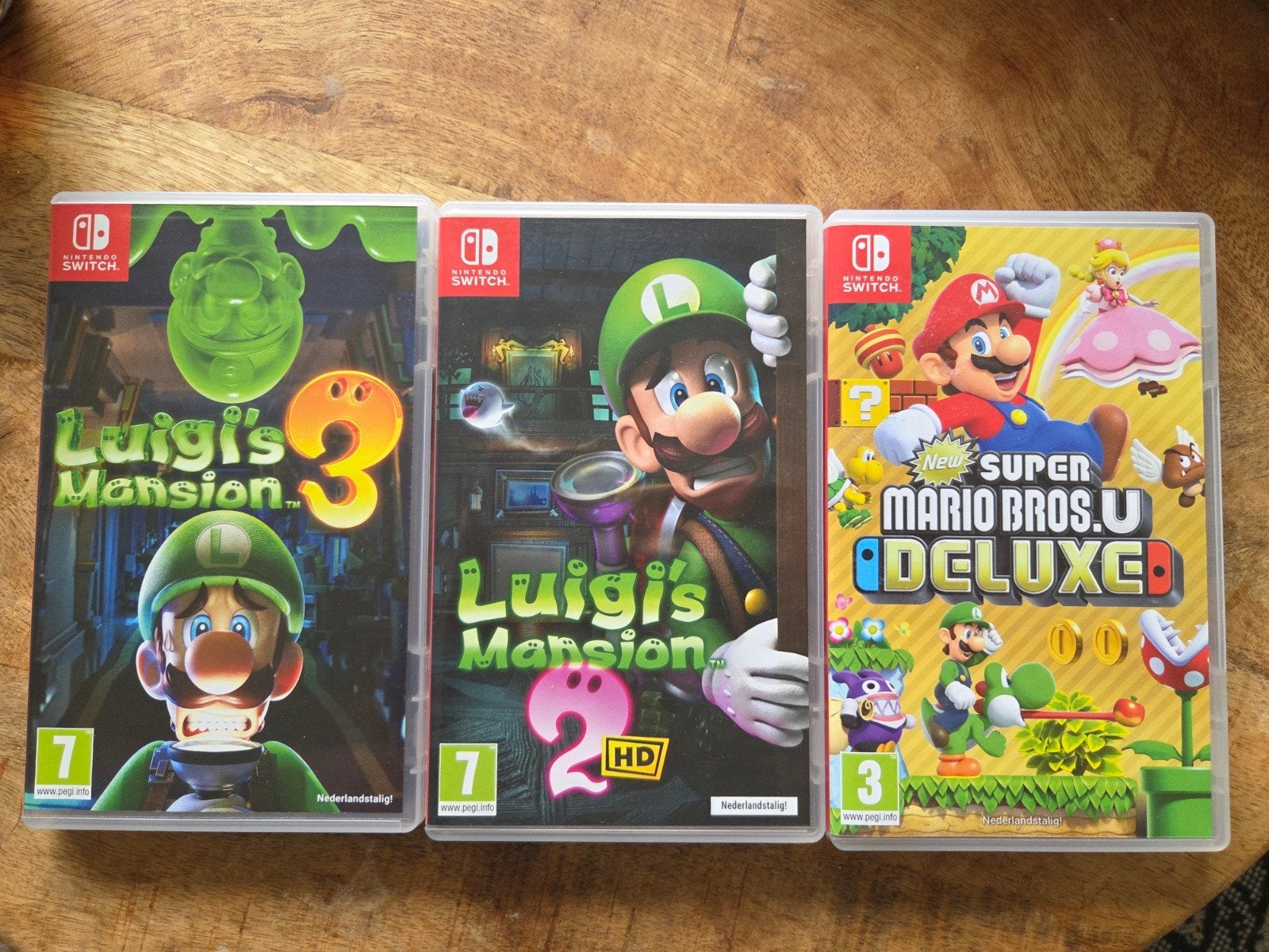 Nintendo Switch Games: Luigi's Mansion 2, 3 & Mario Bros U, Spelcomputers en Games, Avontuur en Actie, Ophalen of Verzenden, Zo goed als nieuw