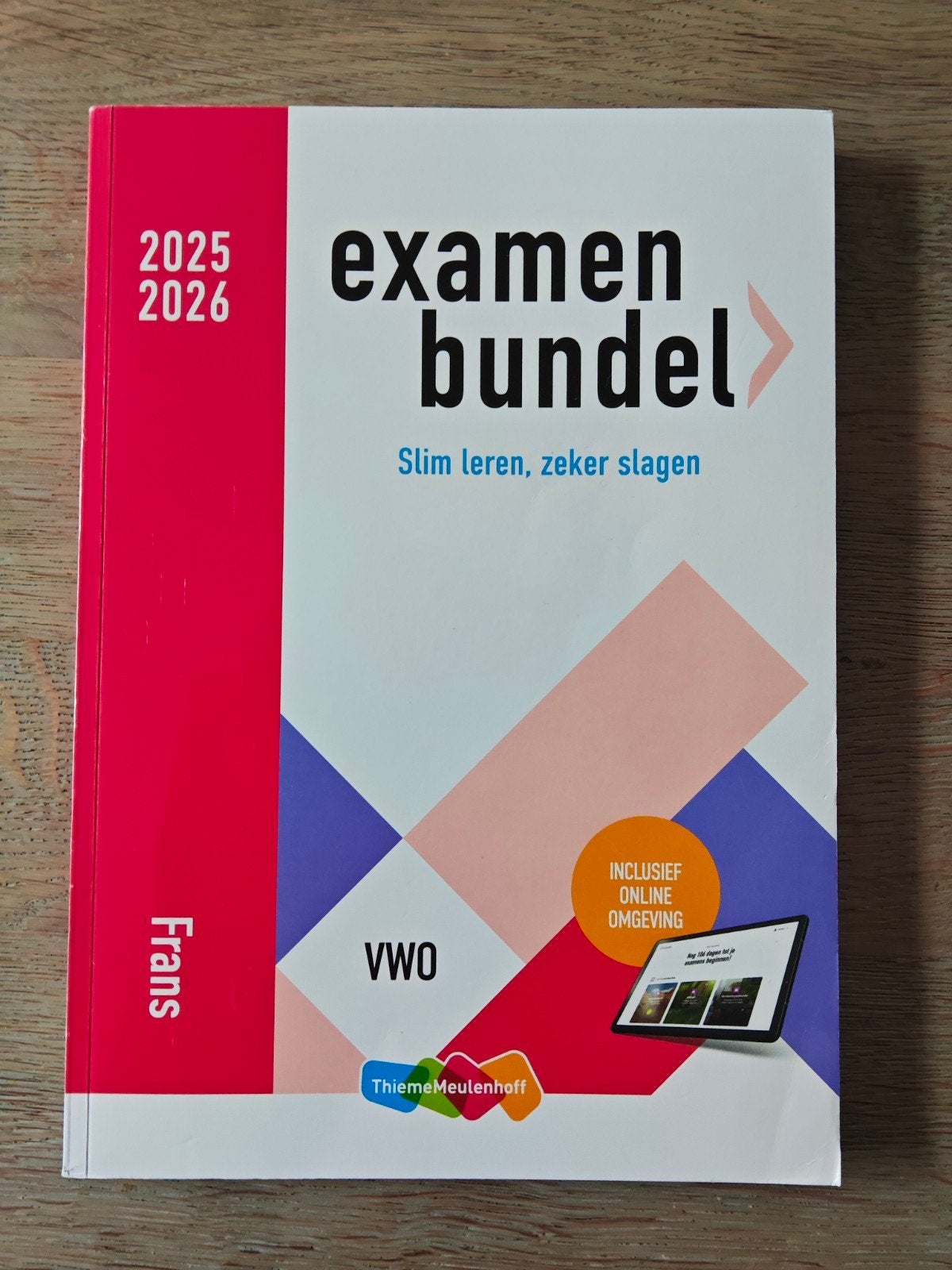 Examenbundel Frans VWO 2025/2026 + toets 2026, Ophalen of Verzenden, Alpha, Zo goed als nieuw