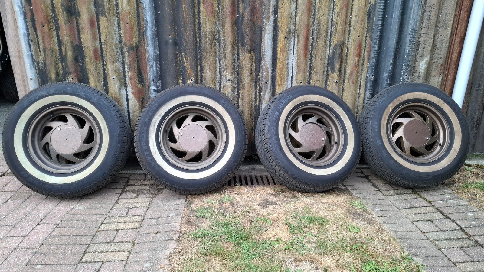 5x127   velgen met white wall banden, Ophalen of Verzenden