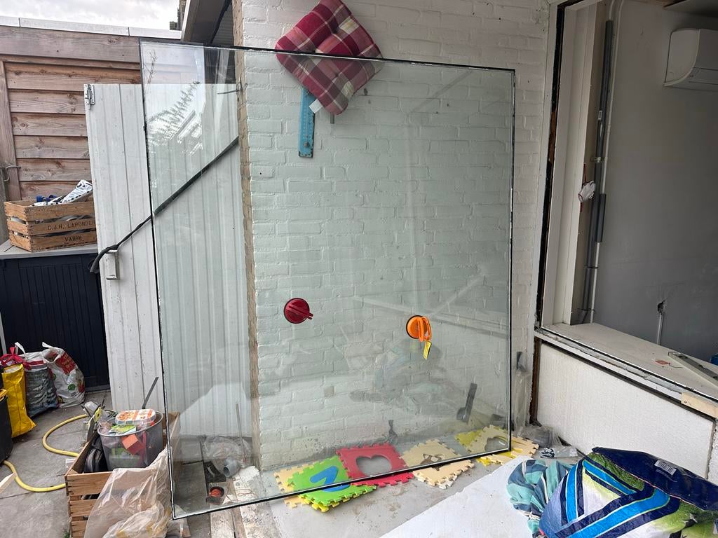 Gratis, 1x glasplaat beschikbaar., Ophalen, Gebruikt, 160 cm of meer, Glasplaat