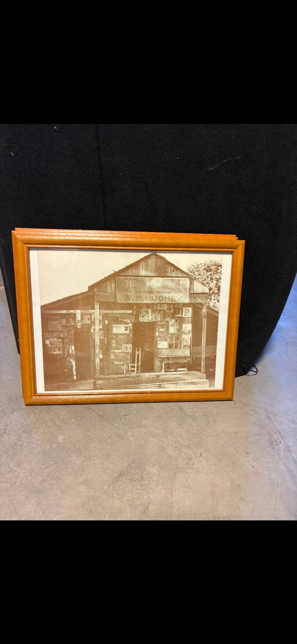 Vintage foto van Peters & Shoes winkel, ingelijst, Ophalen, Foto, Fotografie, Ingelijst