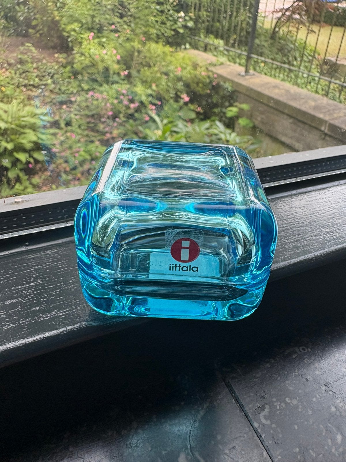 Iittala Vitriini lichtblauw 60x60mm, Ophalen of Verzenden, Nieuw, Rond, Glas