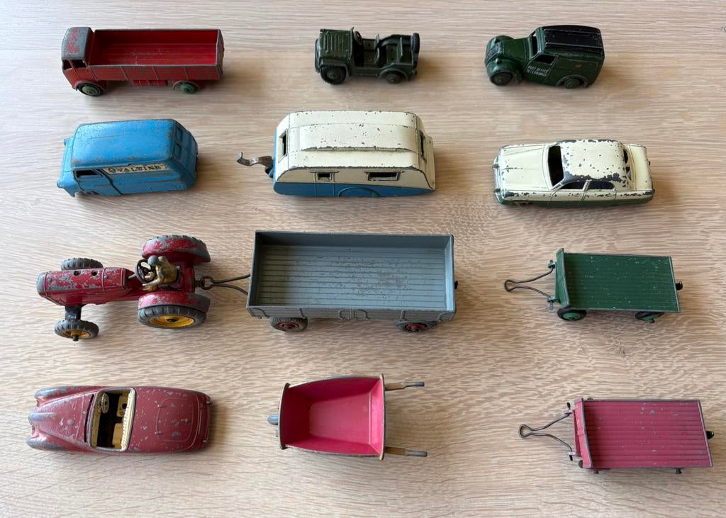 Dinky toys, verzameling van 12 stuks, Ophalen of Verzenden, Gebruikt, Auto, Dinky Toys