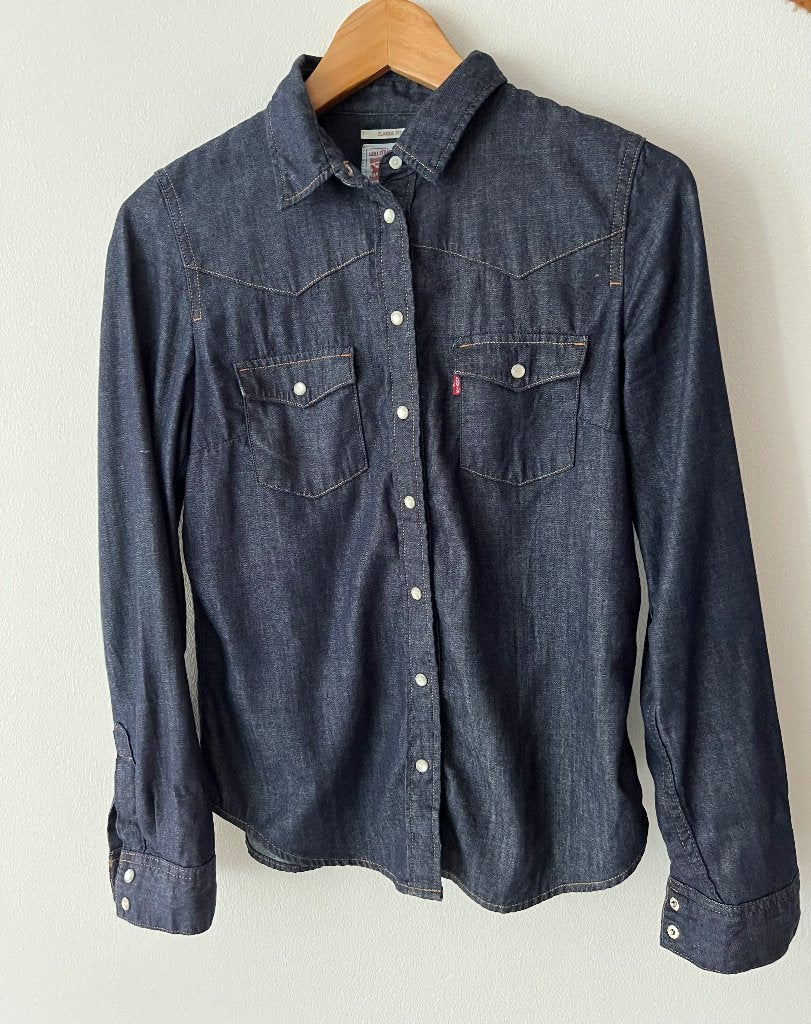 Denim shirt Levi's, Blauw, Nieuw, Ophalen of Verzenden, Maat 34 (XS) of kleiner