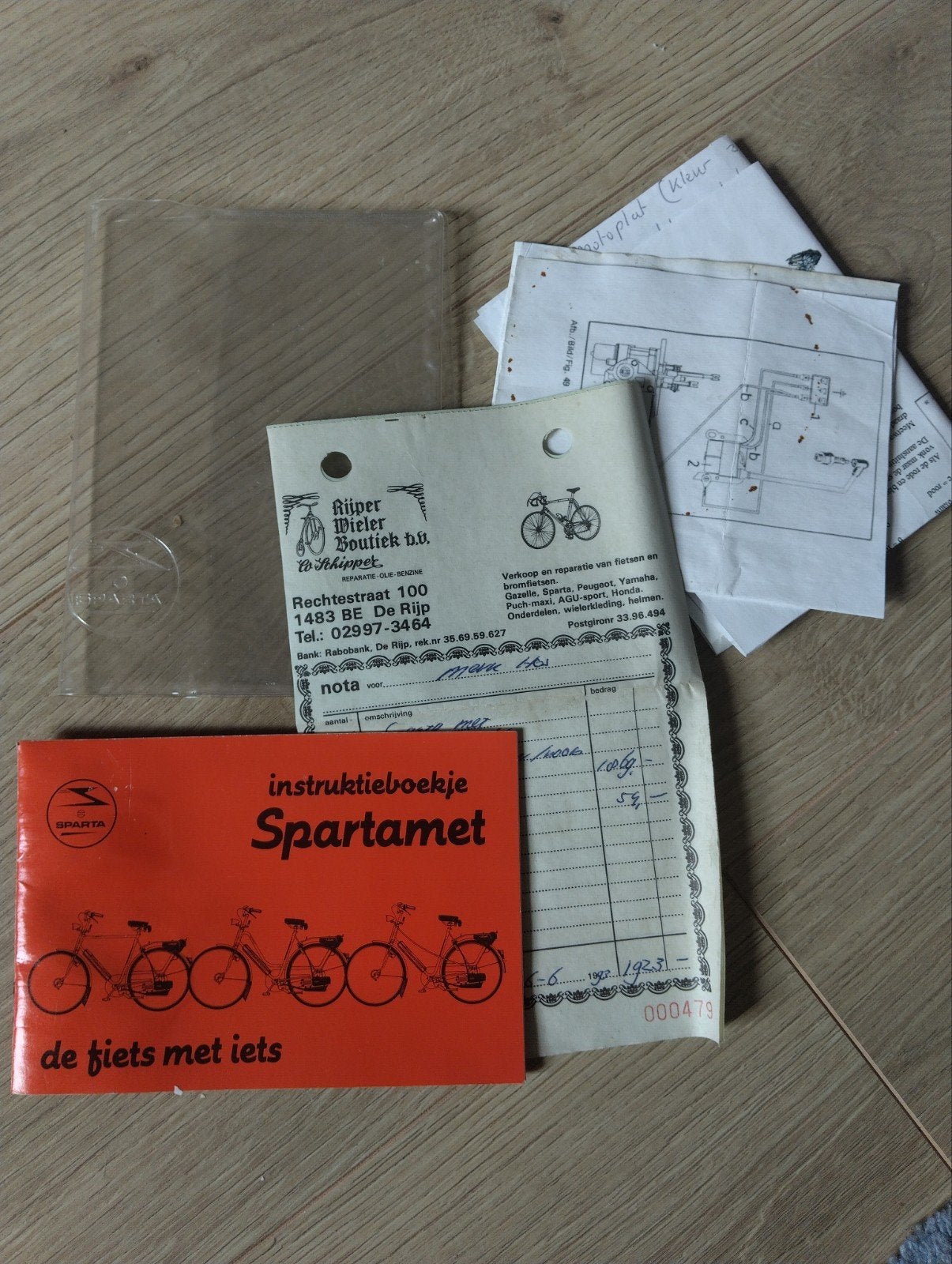 spartamet instructieboekje, Fietsen en Brommers, Ophalen of Verzenden, Zo goed als nieuw