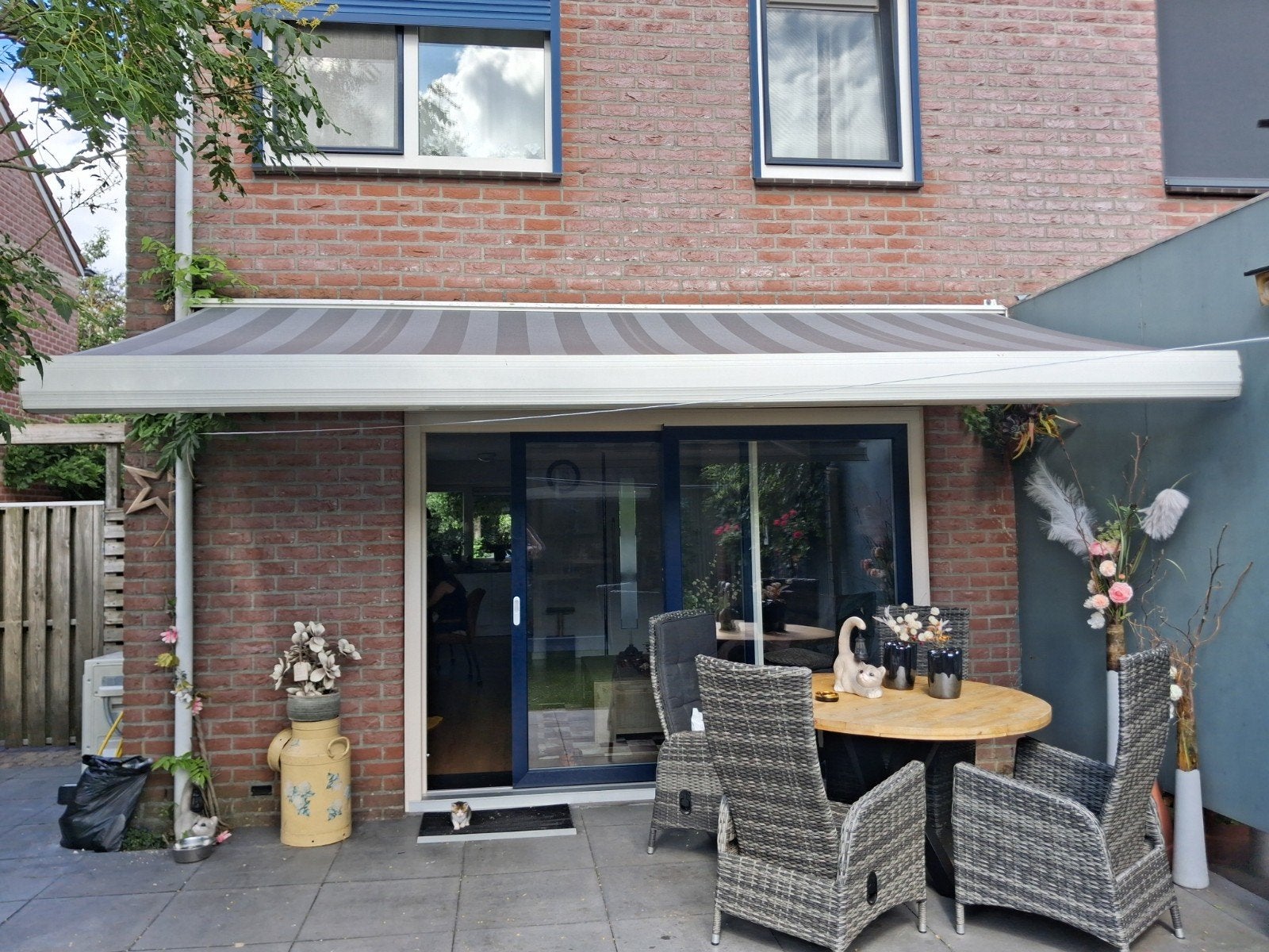 Gratis ophalen,en demonteren, Tuin en Terras, Zonneschermen, Ophalen, Gebruikt, Elektrisch, 150 tot 300 cm
