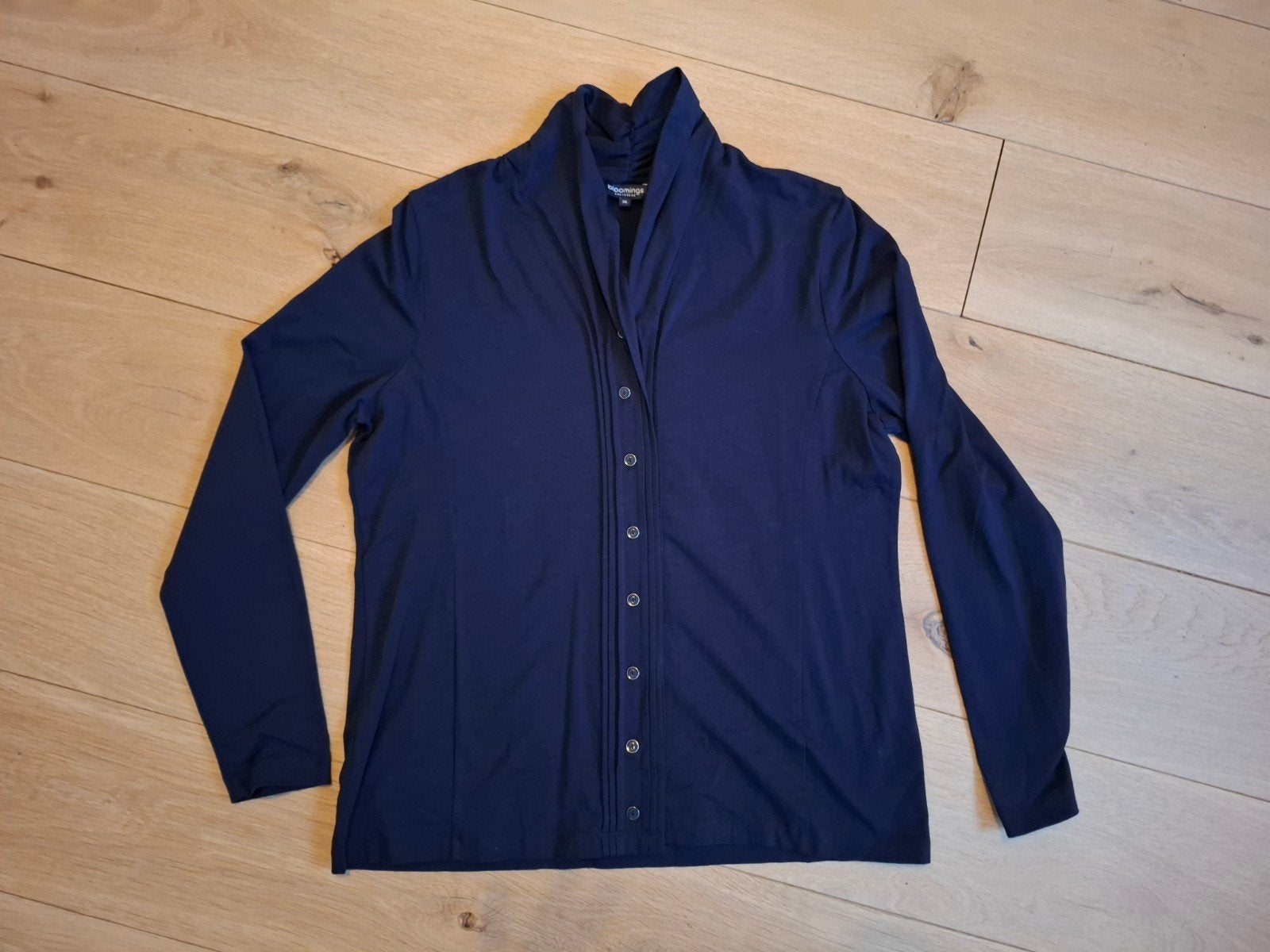 Mooie donkerblauwe blouse mt XL, Maat 46/48 (XL) of groter, Zo goed als nieuw, Bloomings, Verzenden