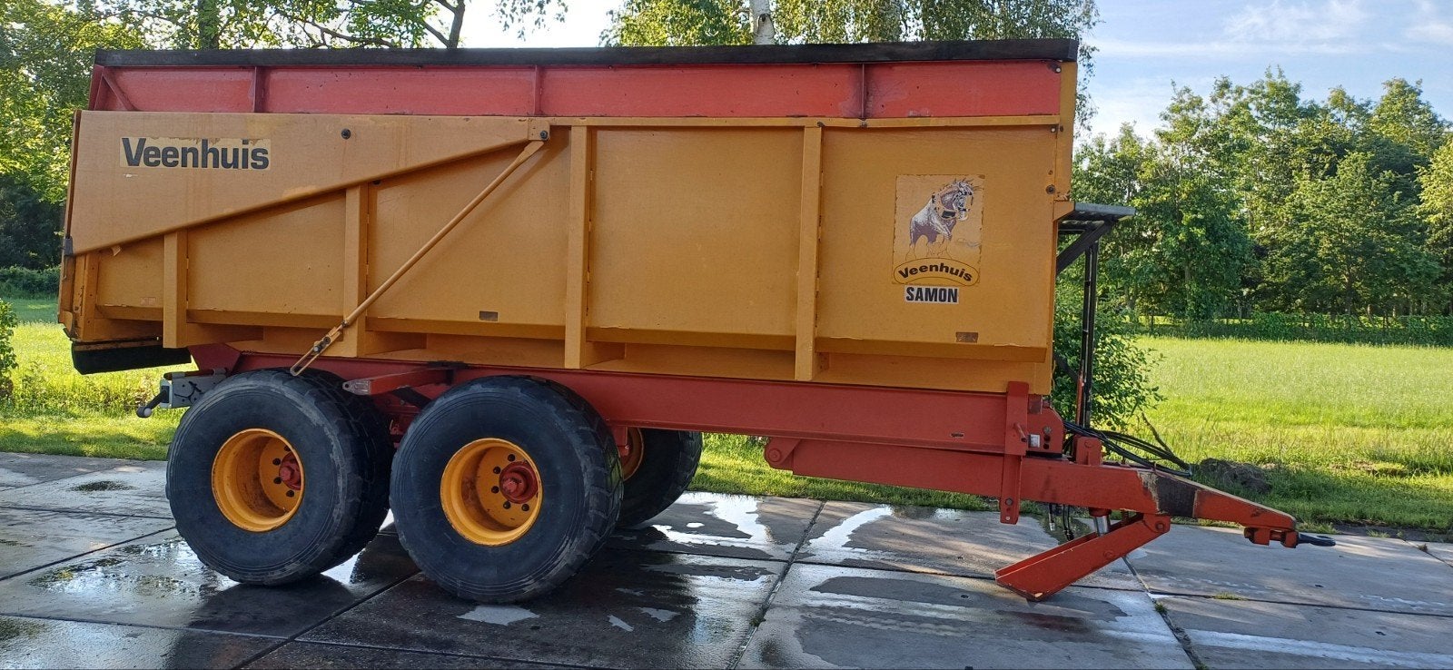 Veenhuis kieper kipper kipwagen kiepwagen, Ophalen, Transport