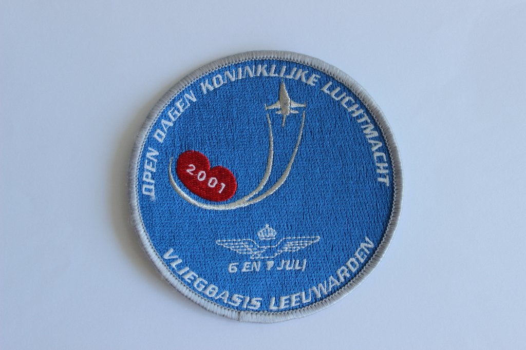 patch open dag Vlb  Leeuwarden  2001  versie 1, Verzenden, Luchtmacht, Nederland, Embleem of Badge