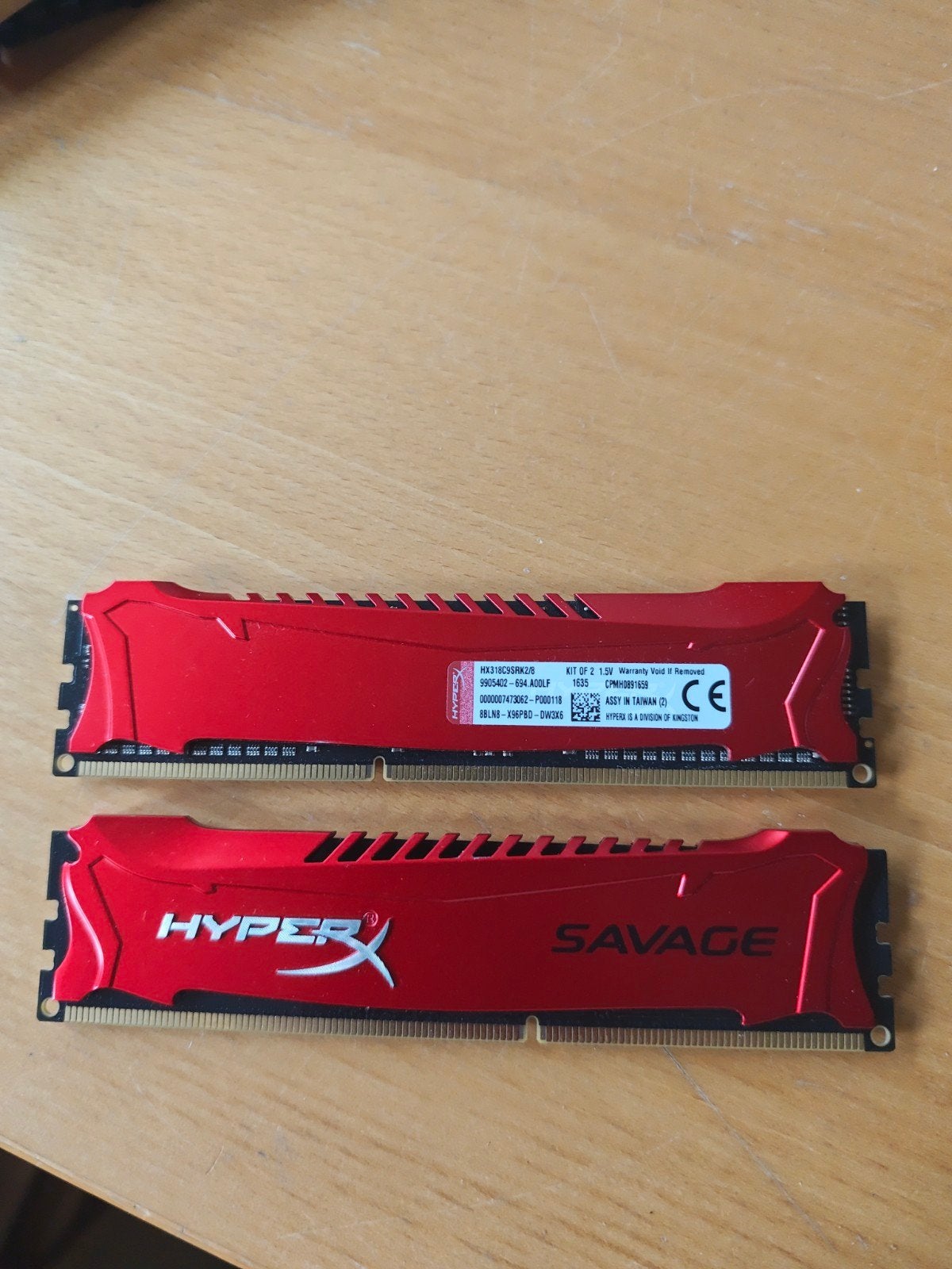 HyperX Savage DDR3 RAM 8GB (2x4GB) 1866MHz, Computers en Software, 8 GB, DDR3, Ophalen of Verzenden, Zo goed als nieuw