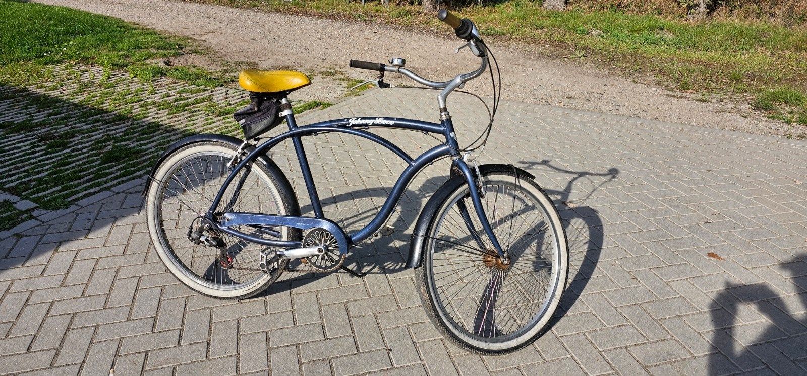 Johnny Loco Beach Cruiser – Stoere comfortabele stadfiets, Minder dan 10 versnellingen, Gebruikt, Velgrem, 55 cm of meer