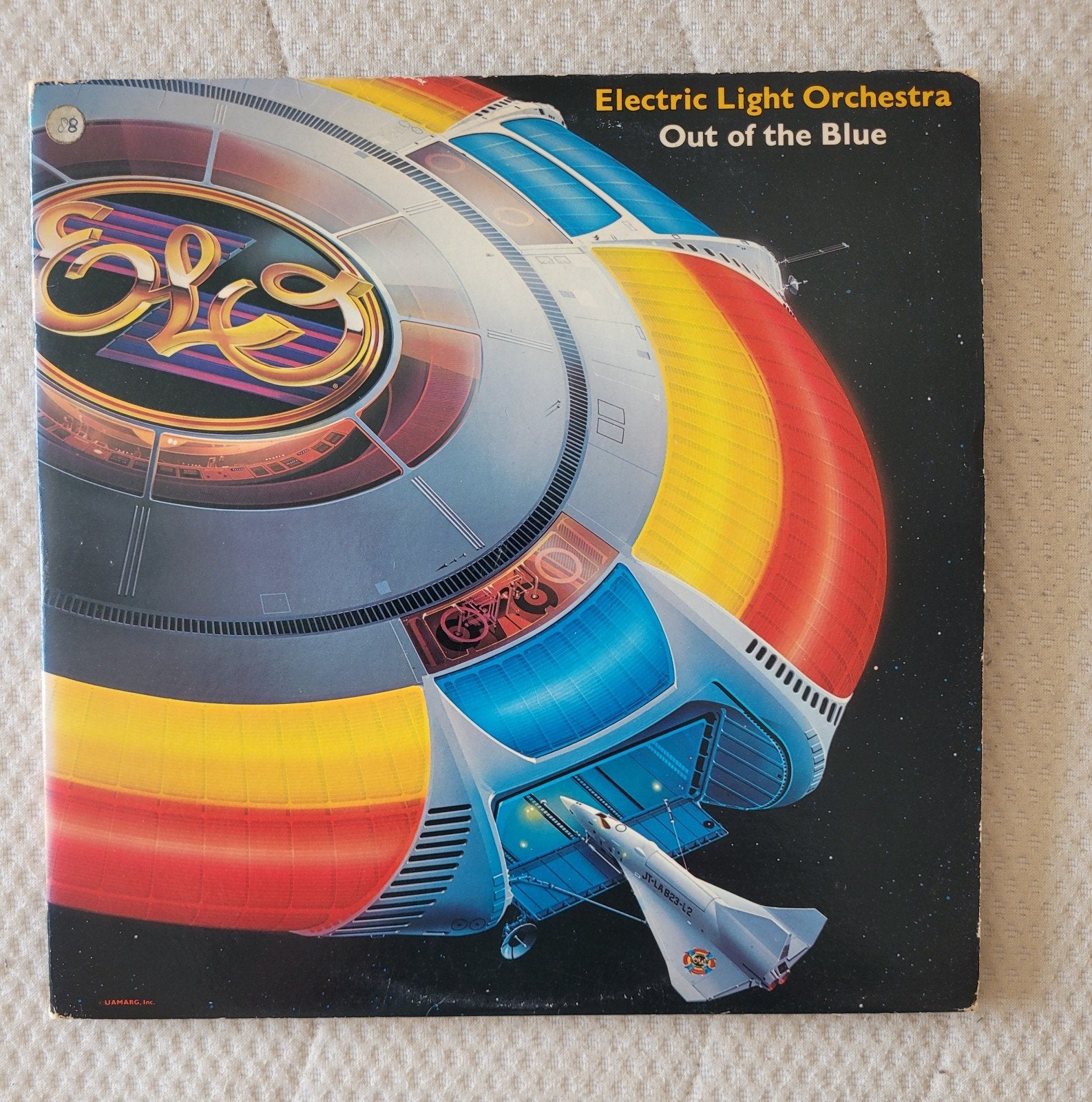 ELO - Out of the Blue dubbel-LP met inserts, Rock, Gebruikt, Dubbel-LP, Ophalen of Verzenden