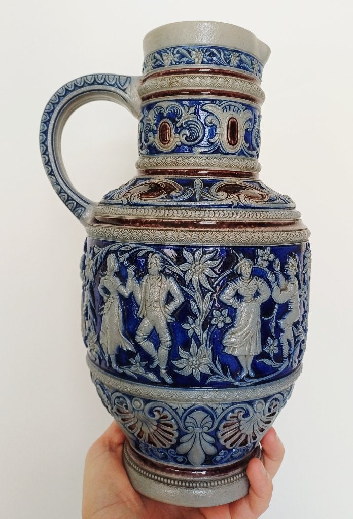 Grote Duitse gres kruik, Ophalen of Verzenden