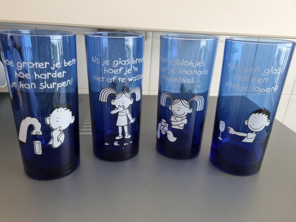 Blue band glazen, Ophalen, Nieuw