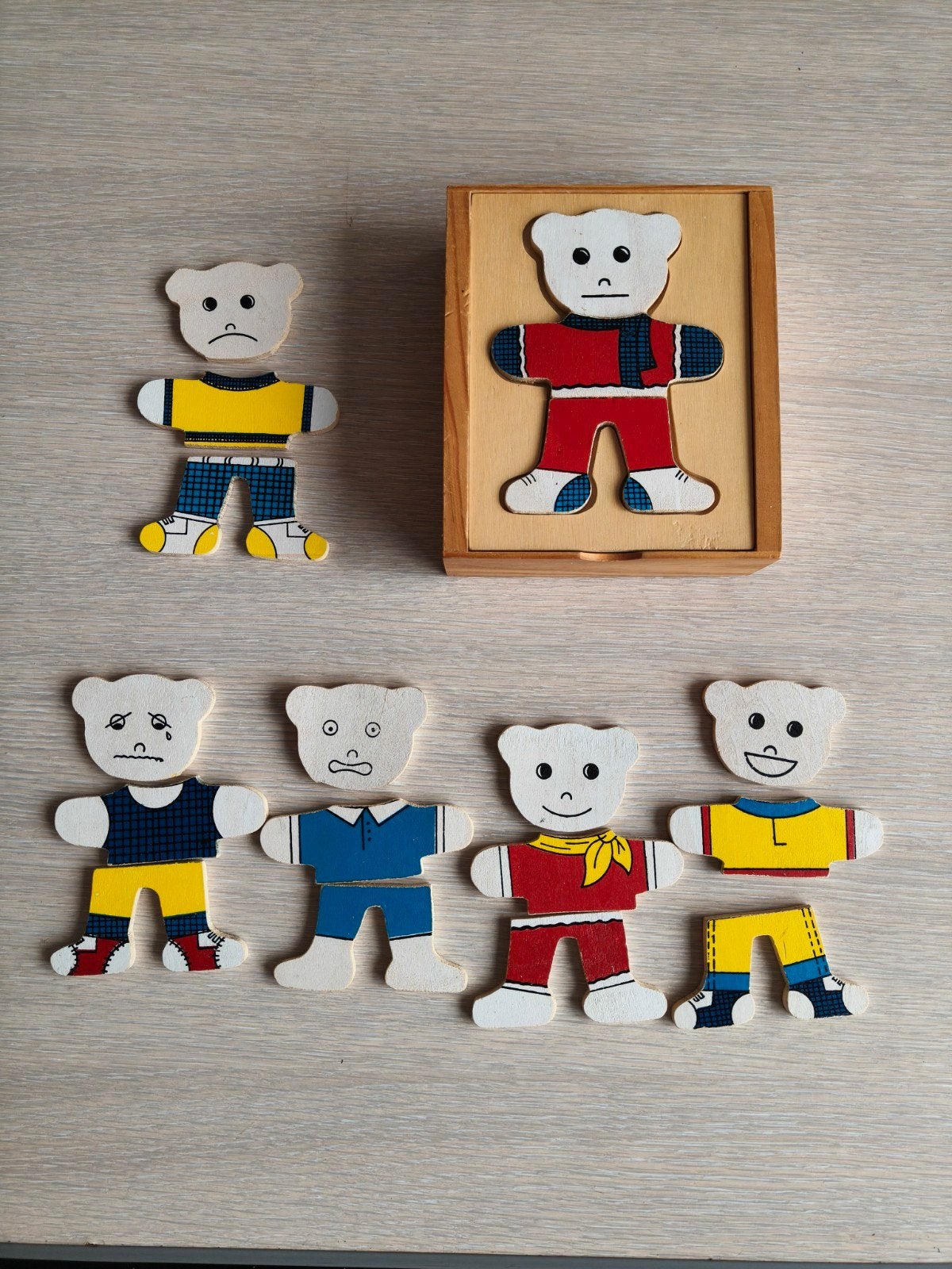 Houten puzzel beertjes, Ophalen of Verzenden, Zo goed als nieuw