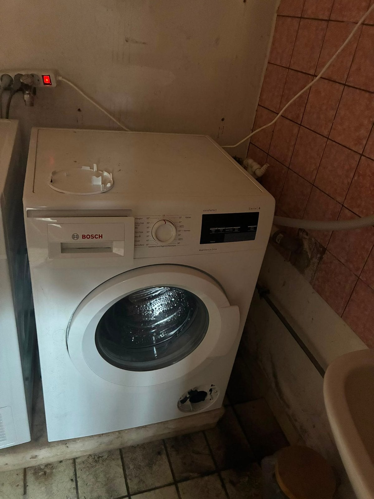 Bosch wasmachine, Ophalen, Gebruikt, 1200 tot 1600 toeren, 85 tot 90 cm