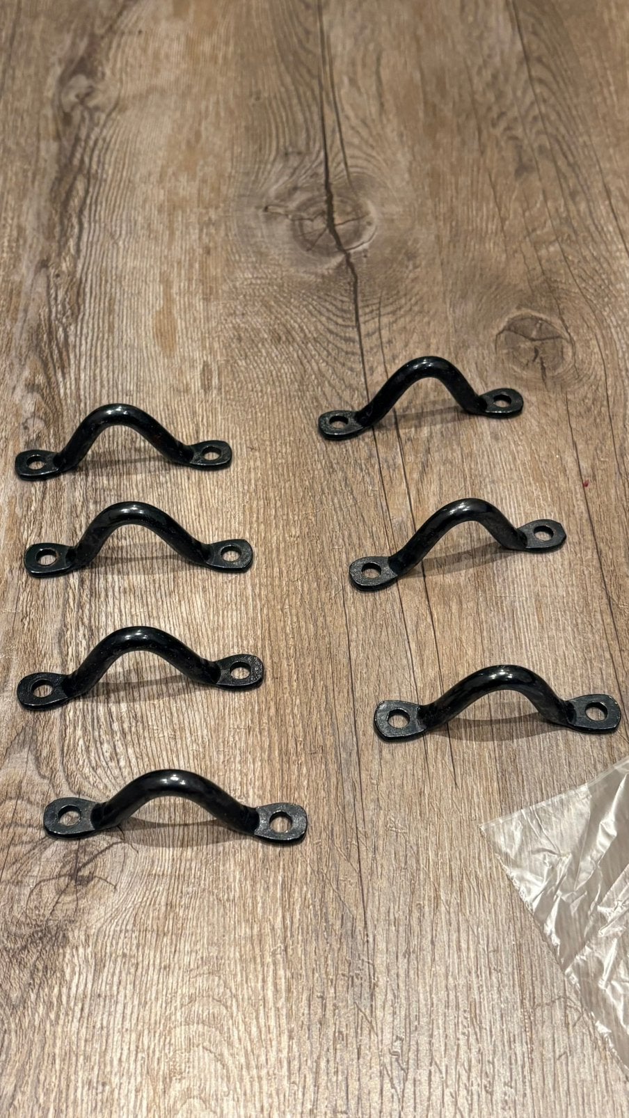 7x Zwart meubelhandvat handgreep kastgreep ca. 5cm, Huis en Inrichting, Keuken | Keukenelementen, Minder dan 50 cm, Gebruikt, Zwart