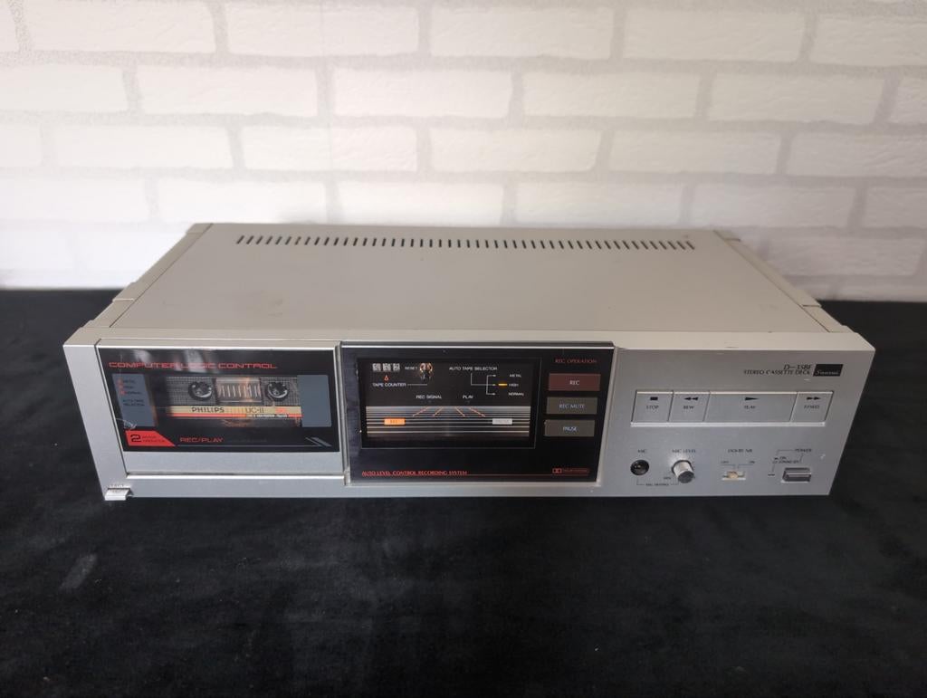Philips - Teac - Sansui cassettedeck - zilver, Audio, Tv en Foto, Cassettedecks, Ophalen of Verzenden, Enkel, Overige merken, Tape counter