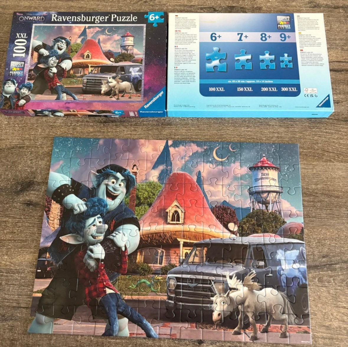 Puzzel pixar Onward 100 stukjes Ravensburger, Ophalen of Verzenden, Minder dan 500 stukjes, Zo goed als nieuw